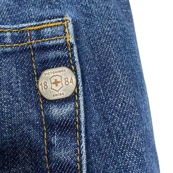 Vtg Victorinox Jeans Mens 34x26 Straight Leg Classic Fit Denim Swiss Army Casual - Picture 7 of 16